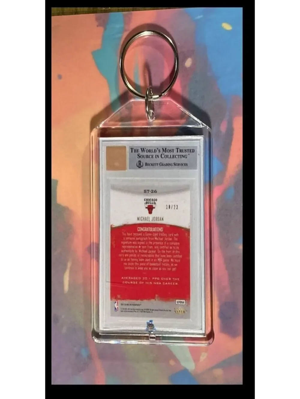 2999 Michael Jordan 2007 Fleer Stat Tracker Patch Auto